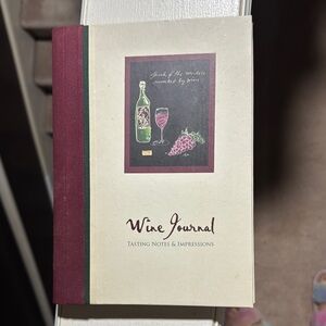 Wine Journal with Red and Cream Cover